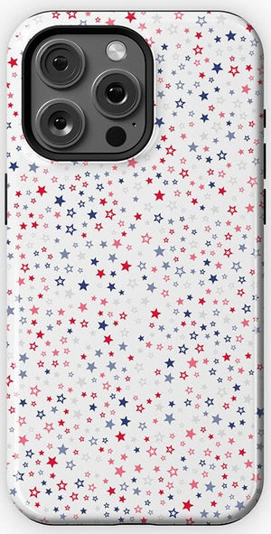 Seeing Stars | Red, White & Blue Case Phone Case Casetry Essential + MagSafe® iPhone 15 Pro Max 