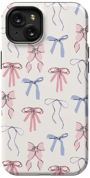 The Valentine's Collection | Pastel Bows Case Phone Case Casetry Essential + MagSafe® iPhone 15 Plus