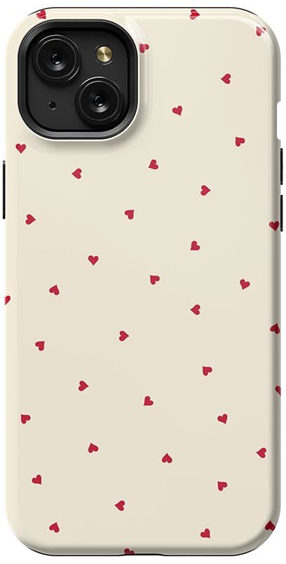 The Valentine's Collection | Tiny Red Hearts Case Phone Case Casetry Essential + MagSafe® iPhone 15 Plus