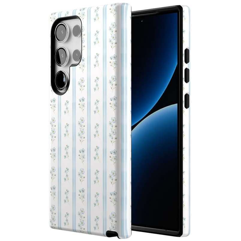 Cottage Stripe | Blue Floral Case
