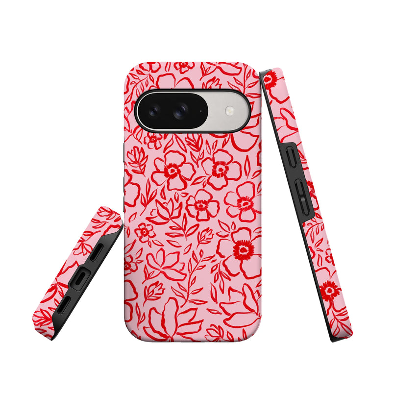 Blush Garden | Floral Doodle Case