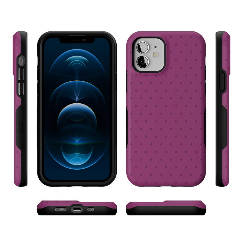 On the Dot | Plum Polka Dot Case