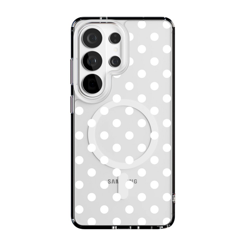 Spotted in SoHo | White Polka Dot Case - Galaxy S26 Ultra