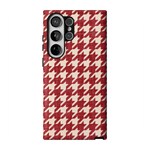 Scarlet Stitch | Red Houndstooth Case