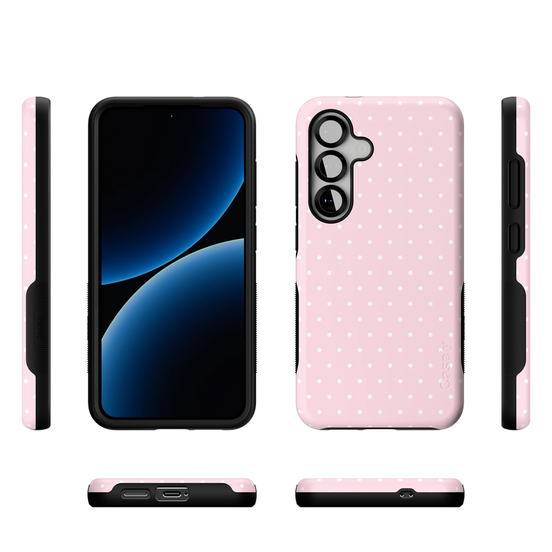 On the Dot | Pink & White Polka Dot Case