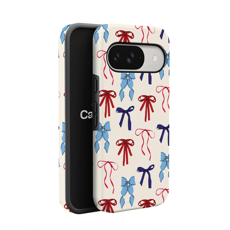 American Girlie | Red White & Blue Bows Case