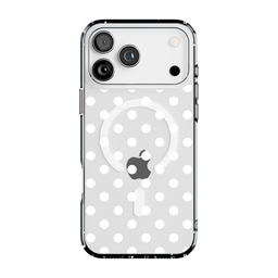 Spotted in SoHo | White Polka Dot Case - iPhone 17 Pro