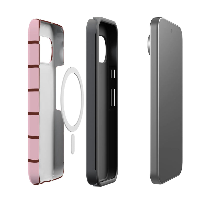 Uptown Gridlock | Pink Checkerboard Case