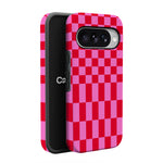 Vibe Check | Pink Checkerboard Case