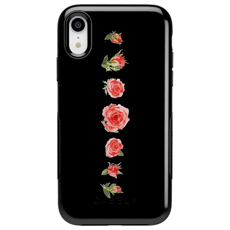 Accept the Rose | Blooming Red Rose Floral Case iPhone Case get.casely Bold iPhone XR 