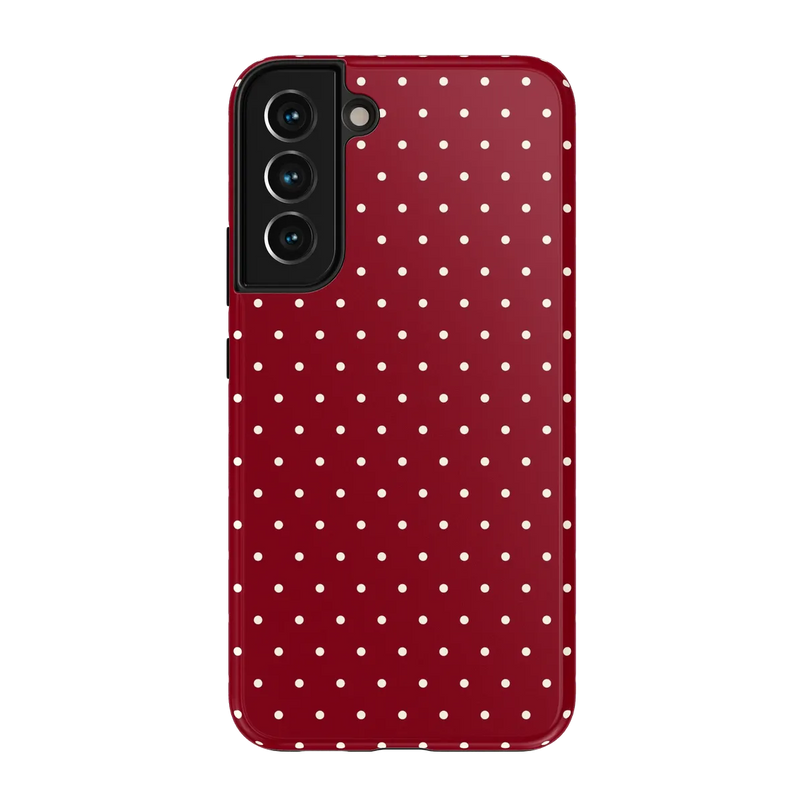 On the Dot | Maroon Polka Dot Case