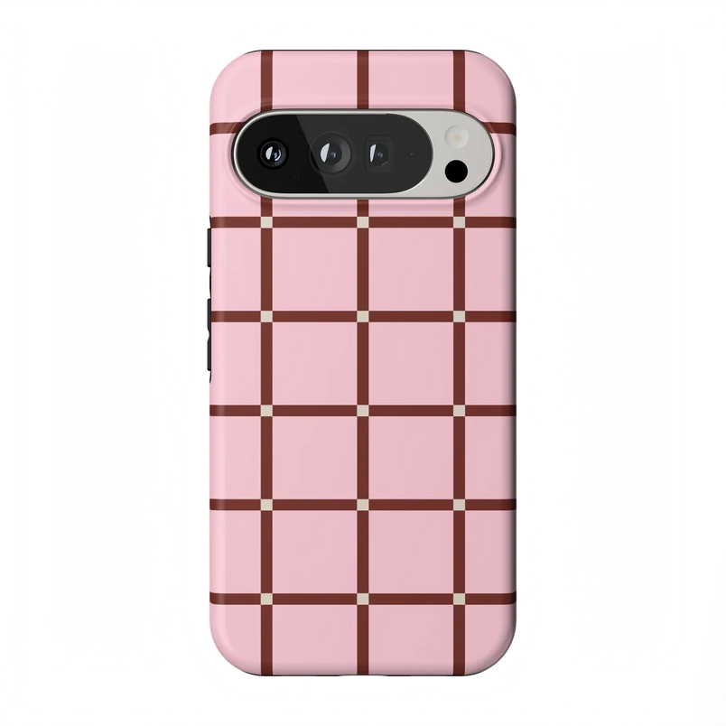 Uptown Gridlock | Pink Checkerboard Case