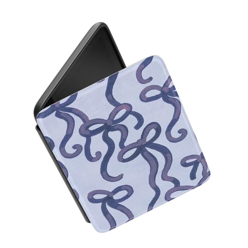 Love Me Knot | Blue Bow Kindle Case