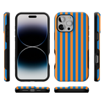 Go New York | Blue & Orange Stripes Case