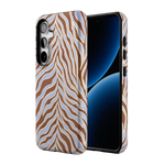 Untamed | Brown & Blue Zebra Case
