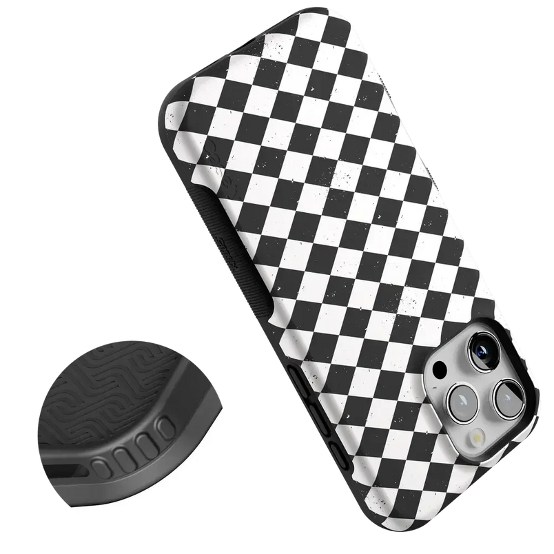 Salem's Hex | Black & White Checkered Case