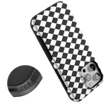 Salem's Hex | Black & White Checkered Case