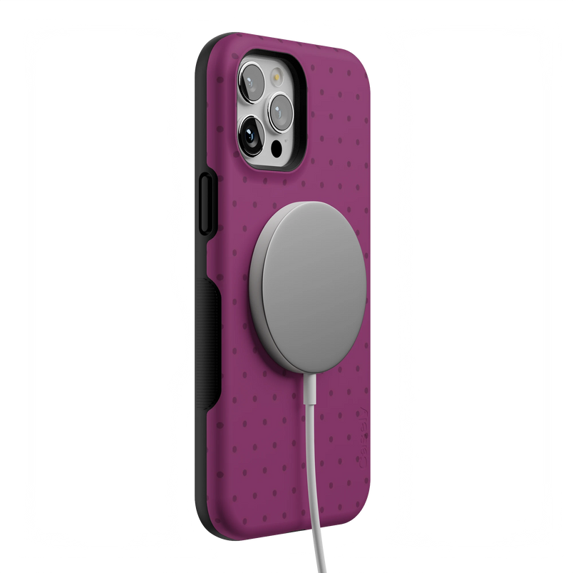 On the Dot | Plum Polka Dot Case