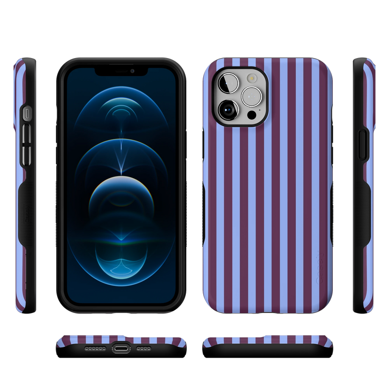 Perfect Stripes | Purple & Blue Stripes Case