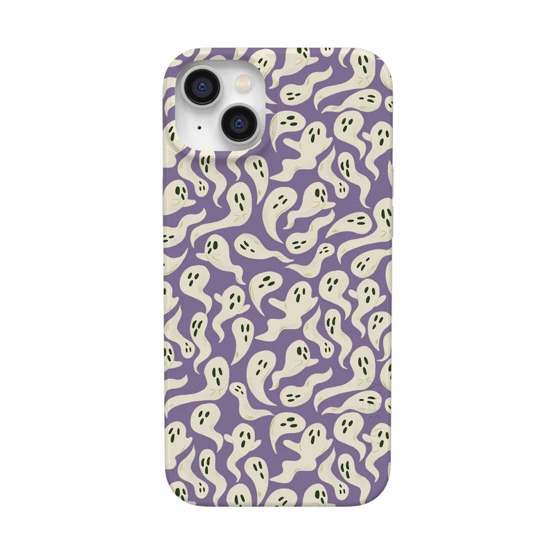 All Boo'd Up | Purple Ghost Case Phone Case get.casely Classic + MagSafe® iPhone 14 Plus 