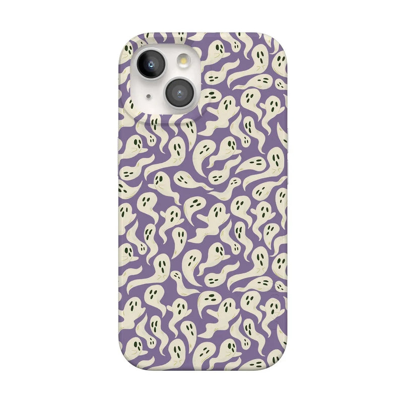 All Boo'd Up | Purple Ghost Case Phone Case get.casely Classic + MagSafe® iPhone 15 Plus 