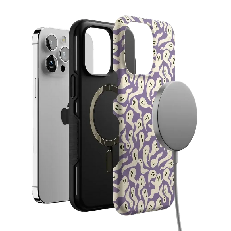 All Boo'd Up | Purple Ghost Case Phone Case get.casely 