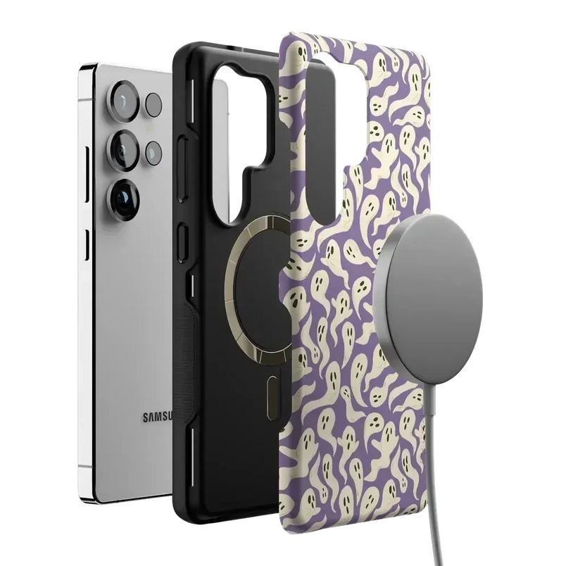 All Boo'd Up | Purple Ghost Case Phone Case get.casely 