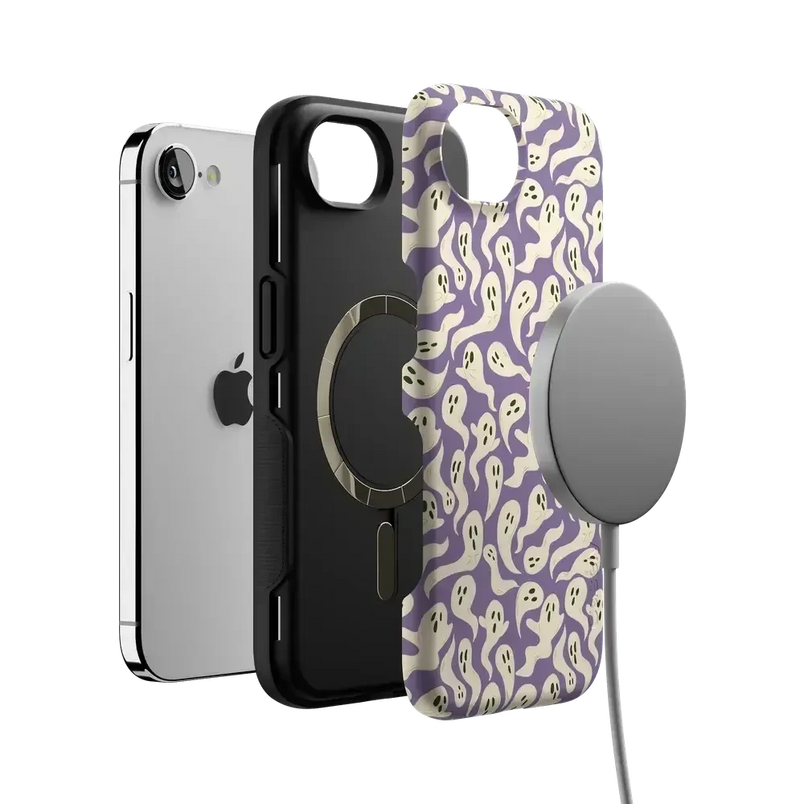 All Boo'd Up | Purple Ghost Case Phone Case get.casely 