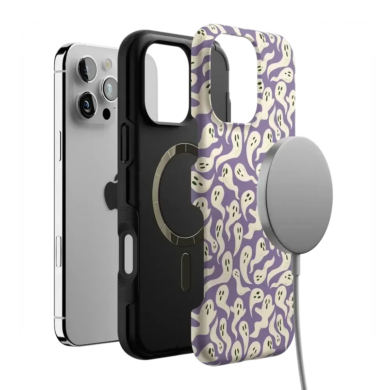 All Boo'd Up | Purple Ghost Case Phone Case get.casely 