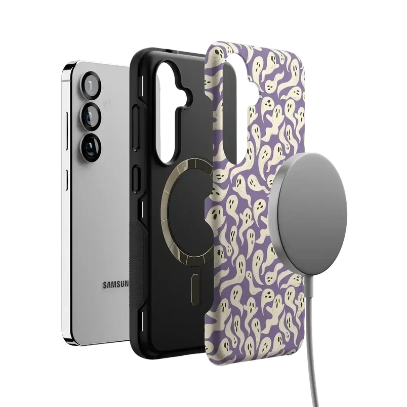 All Boo'd Up | Purple Ghost Case Phone Case get.casely 