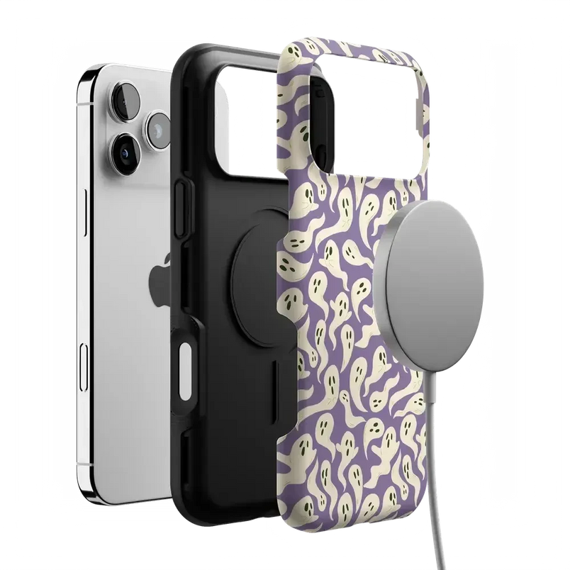 All Boo'd Up | Purple Ghost Case Phone Case get.casely 