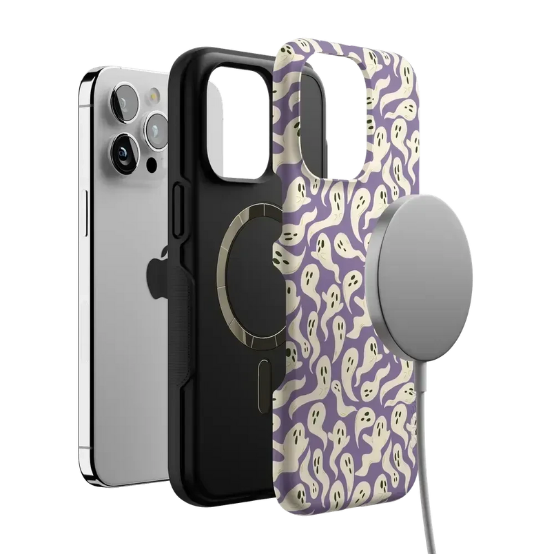 All Boo'd Up | Purple Ghost Case Phone Case get.casely 