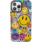 All Smiles | Smiley Face Sticker Case iPhone Case get.casely Bold + MagSafe® iPhone 13 Pro
