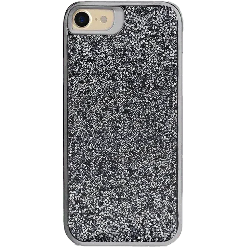 All That Glitter | Charcoal Silver Crystal Case