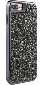 All That Glitter | Charcoal Silver Crystal Case iPhone Case get.casely 