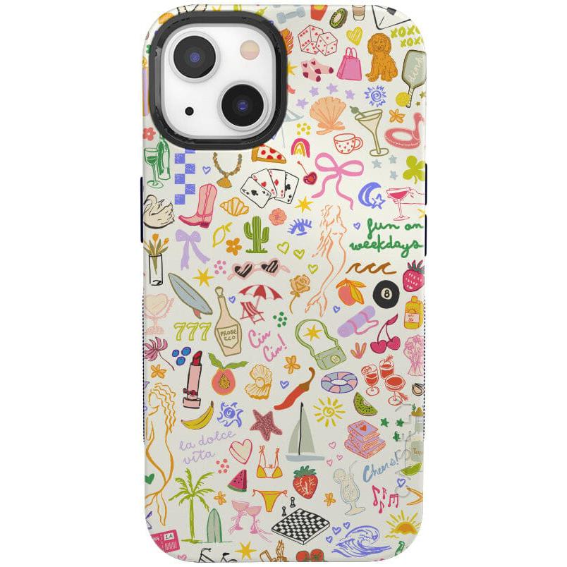 All the Fun Things | Fun on Weekdays Case iPhone Case get.casely Bold Flex + MagSafe® iPhone 13 Mini