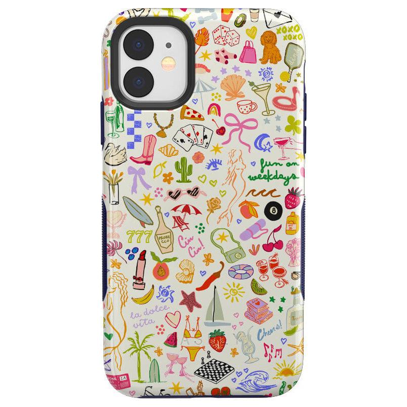 All the Fun Things | Fun on Weekdays Case iPhone Case get.casely Bold iPhone 11