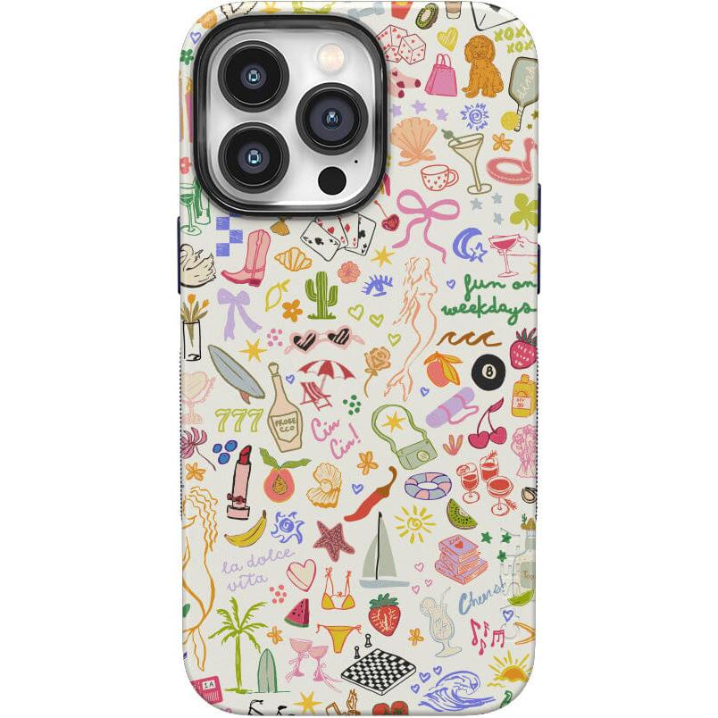 All the Fun Things | Fun on Weekdays Case iPhone Case get.casely Bold + MagSafe® iPhone 14 Pro Max