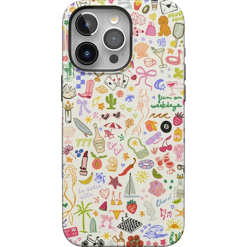 All the Fun Things | Fun on Weekdays Case iPhone Case get.casely Bold + MagSafe® iPhone 15 Pro Max