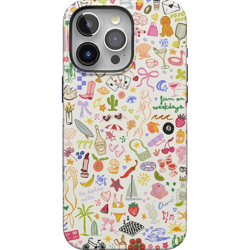 All the Fun Things | Fun on Weekdays Case iPhone Case get.casely Bold + MagSafe® iPhone 15 Pro Max