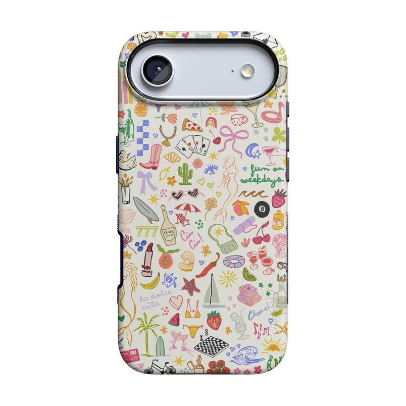 All the Fun Things | Fun on Weekdays Case iPhone Case get.casely Bold + MagSafe® iPhone 17 Air 