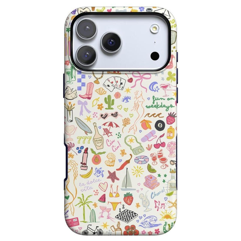 All the Fun Things | Fun on Weekdays Case iPhone Case get.casely Bold + MagSafe® iPhone 17 Pro Max 