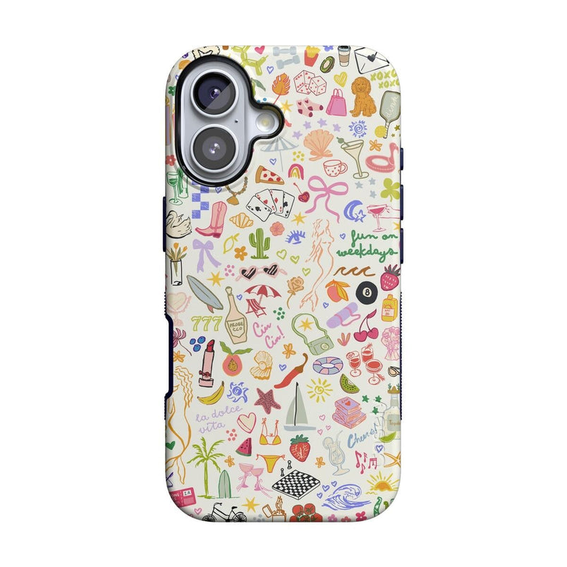 All the Fun Things | Fun on Weekdays Case iPhone Case get.casely Bold + MagSafe® iPhone 17 