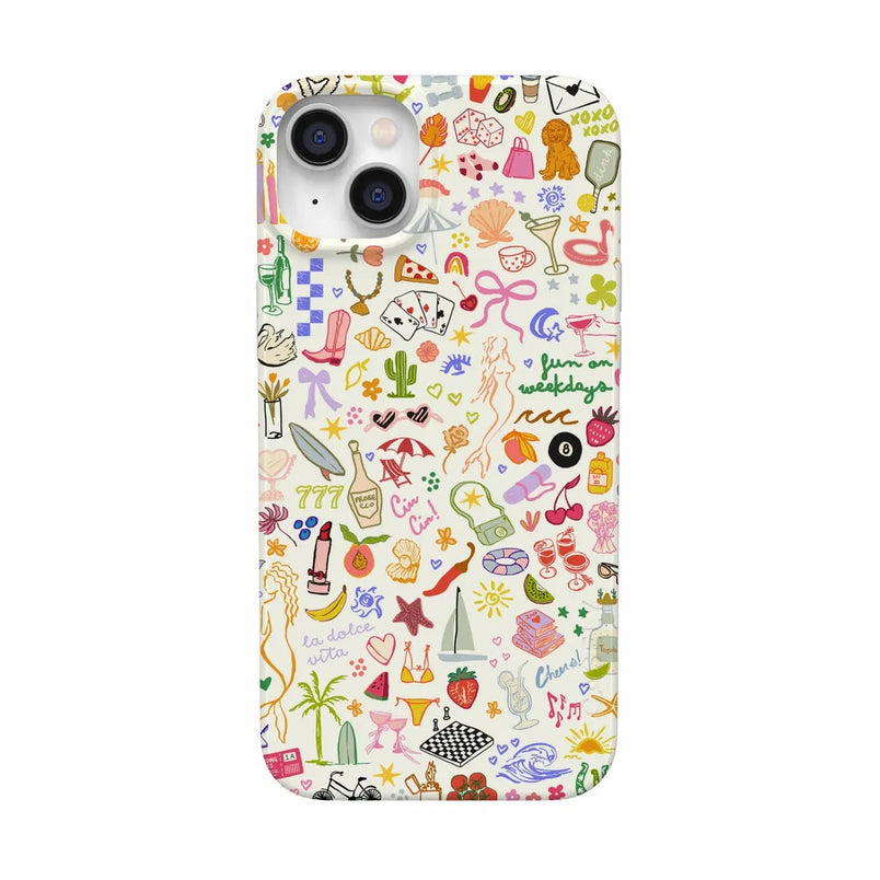 All the Fun Things | Fun on Weekdays Case iPhone Case get.casely Classic + MagSafe® iPhone 14 Plus 