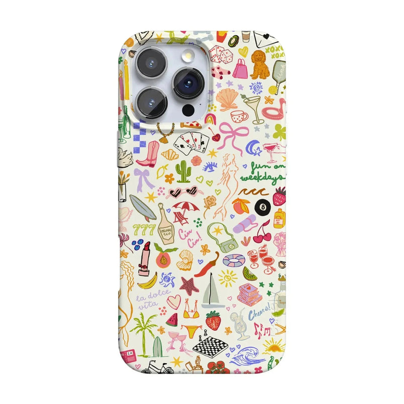 All the Fun Things | Fun on Weekdays Case iPhone Case get.casely Classic + MagSafe® iPhone 16 Pro Max 