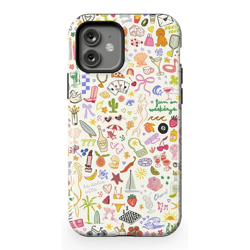 All the Fun Things | Fun on Weekdays Case iPhone Case get.casely Essential + MagSafe® iPhone 12