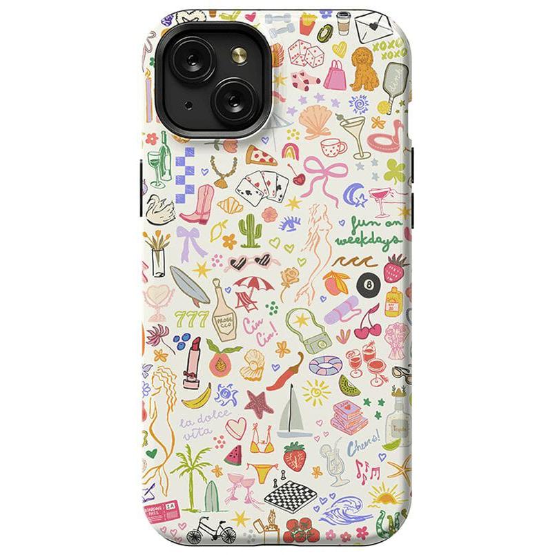 All the Fun Things | Fun on Weekdays Case iPhone Case get.casely Essential + MagSafe® iPhone 15 Plus