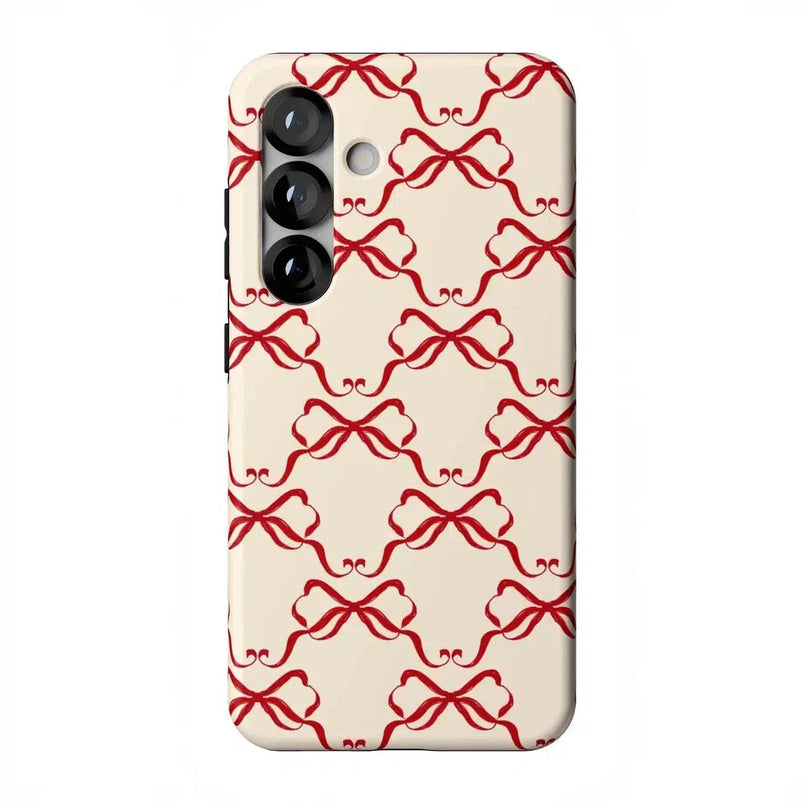 All Wrapped Up | Vintage Bows Case Phone Case Casetry Essential + MagSafe® Galaxy S25