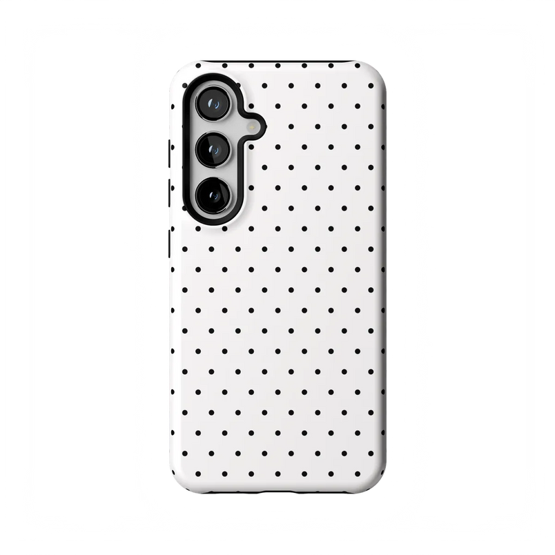 On the Dot | White Polka Dot Case