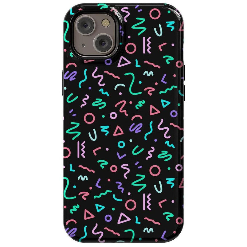 Always Vibing | Glow In The Dark Retro Case iPhone Case get.casely Essential + MagSafe® iPhone 15 Plus